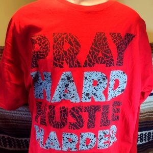 PRAY HARD HUSTLE HARDER - Return To Sender - Vintage T-shirt